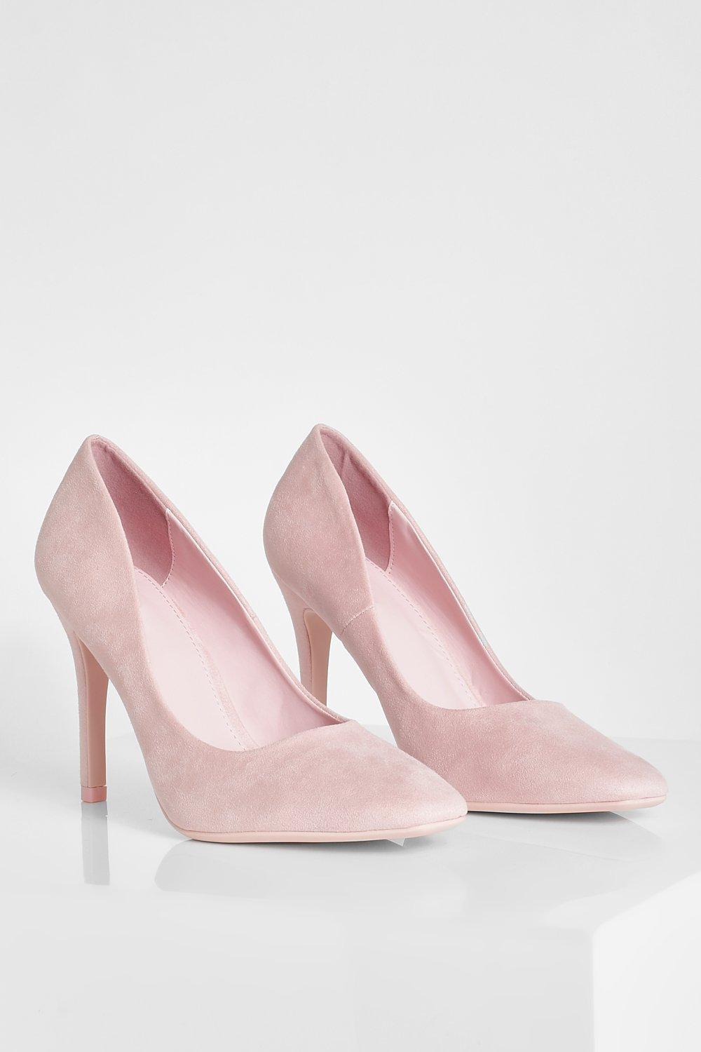 Light pink court shoes on sale